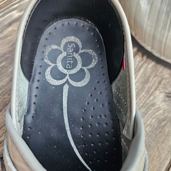 SANITA SIGNATURE GRAY NURSING Danish Clogs SLIP RESISTANT EUR Size  38 US SIze 7 - Picture 10 of 15